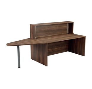 Jemini Reception Unit with Extension 1600x800x740mm Dark Walnut KF818320