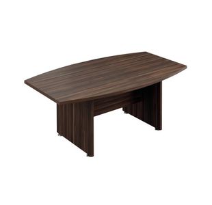 Avior Executive Boardroom Meeting Table 1800x1150x750mm Dark Walnut KF821885