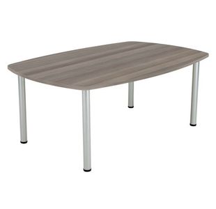 Jemini One Fraction Plus Boardroom Table 1800x1200x730mm Grey Oak KF822581