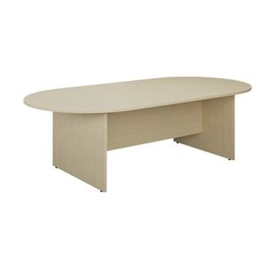 Jemini D-End Meeting Table 1800x1000x730mm Maple KF822660
