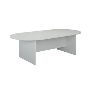 Jemini D-End Meeting Table 1800x1000x730mm White KF822677