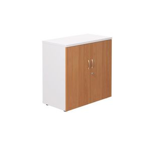 Jemini Cupboard 800x450x800mm White/Beech KF822684