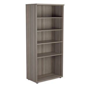 Jemini Wooden Bookcase 800x450x1800mm Grey Oak KF822881