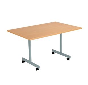 Jemini Rectangular Mobile Tilting Table 1200x800x720mm Beech KF823002