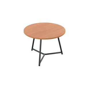 Jemini Trinity Low Table 600x600x435mm Beech/Black KF823353