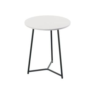 Jemini Trinity Mid Table 600x600x735mm White/Black KF823483