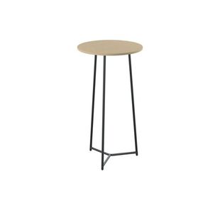 Jemini Trinity High Table 600x600x1110mm Maple/Black KF823537