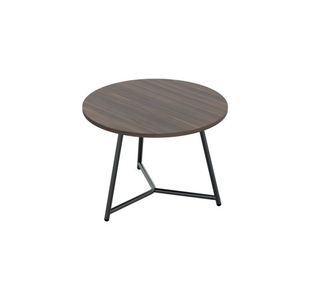 Jemini Trinity Low Table 800x800x435mm Dark Walnut/Black KF823582