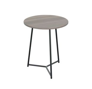 Jemini Trinity Mid Table 800x800x735mm Grey Oak/Black KF823667