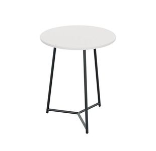 Jemini Trinity Mid Table 800x800x735mm White/Black KF823698