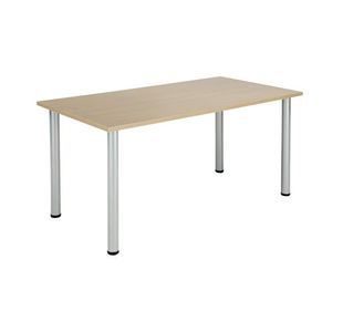 Jemini Rectangular Meeting Table 1600x800x730mm Maple KF840181