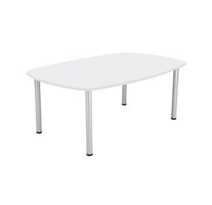Jemini Boardroom Table 1800x1200x730mm White KF840189