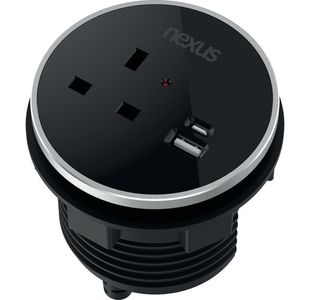 Nexus In Desk Power Module Black KF882377