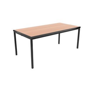 Jemini Titan Multipurpose Classroom Table 1200x600x590mm Beech/Black KF882418