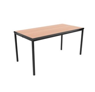 Jemini Titan Multipurpose Classroom Table 1200x600x640mm Beech/Black KF882420