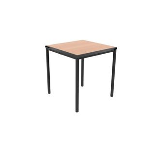 Jemini Titan Multipurpose Classroom Table 600x600x640mm Beech/Black KF882432