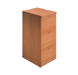 Jemini 3 Drawer Filing Cabinet 464x600x1030mm Beech Version 2 KF90457