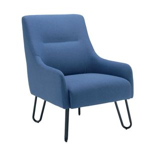 Jemini Reception Armchair Hairpin Leg Navy KF90468