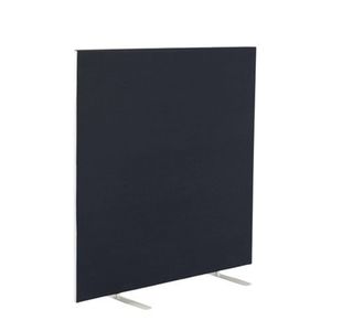Jemini Floor Standing Screen 1400x25x1200mm Black KF90495