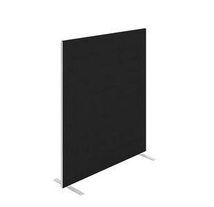 Jemini Floor Standing Screen 1400x25x1600mm Black KF90497