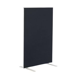 Jemini Floor Standing Screen 1400x25x1800mm Black KF90499