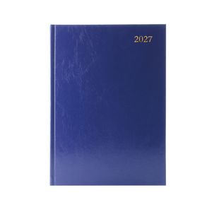 Desk Diary Day Per Page Appt A4 Blue 2027 KFA41ABU27