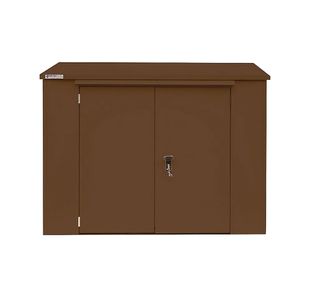 Safestor Richmond Metal Garden Shed Clay Brown SFSC016-317