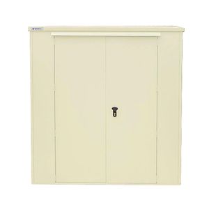 Safestor Harrogate Metal Garden Potting Shed Ivory SFSC017-316