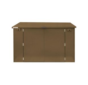 Safestor Ripon Lift-Up Lid Metal Garden Shed Clay Brown SFSC004-317