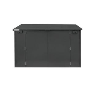 Safestor Ripon Lift-Up Lid Metal Garden Shed Dark Grey SFSC004-315