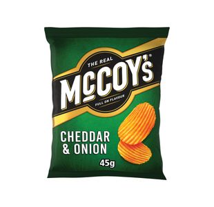 McCoys Cheddar and Onion Crisps 45g Pack of 36 09005