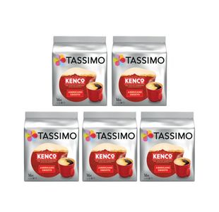 Tassimo Kenco Americano Smooth Coffee 128g 16 Pods x5 Packs (Pack of 80) 4031526