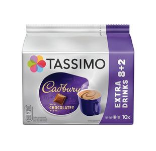 Tassimo Cadbury Hot Chocolate 240g 5x10 Pods (Pack of 50) 4058265