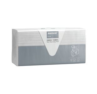 Katrin Plus 2-Ply Z Fold Paper Hand Towels Easy Pick White (Pack of 21) 92932