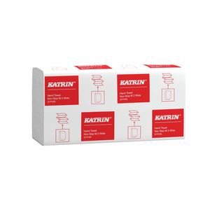 Katrin 2-Ply Z-Fold Paper Towel Non-Stop Wide x160 Pack of 21 101306