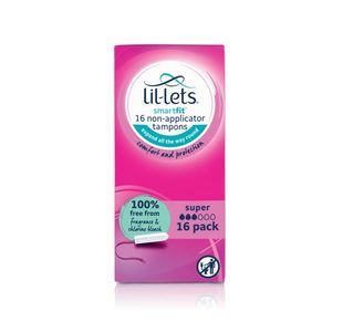 Lil-Lets Non-Applicator Tampons Super x16 (Pack of 6) 8210498P