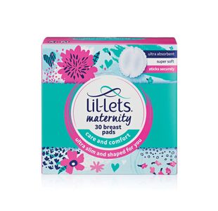 Lil-Lets Sanitary Maternity Breast 30 Pads Pack of 4 95MATBP30
