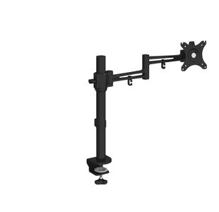 Luna single flat screen monitor arm - black