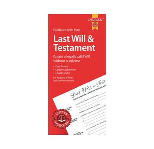 Law Pack Last Will and Testament Pack F320
