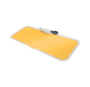 Leitz Cosy Glass Drywipe Desktop Whiteboard Pad Warm Yellow 52690019