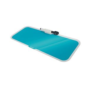 Leitz Cosy Glass Drywipe Desktop Whiteboard Pad Calm Blue 52690061