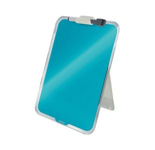 Leitz Cosy Glass Drywipe Desktop Easel Whiteboard Calm Blue 39470061