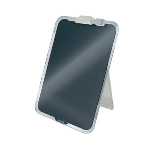 Leitz Cosy Glass Drywipe Desktop Easel Whiteboard Velvet Grey 39470089
