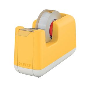 Leitz Cosy Tape Dispenser with Tape Heavy Base Warm Yellow 53670019