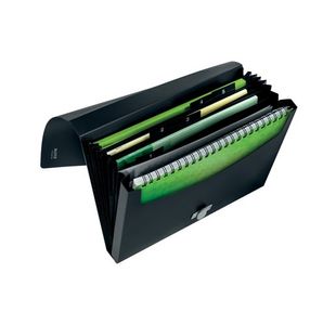 Leitz Recycle Expanding File 5 Part A4 Black (Pack of 5) 46240095