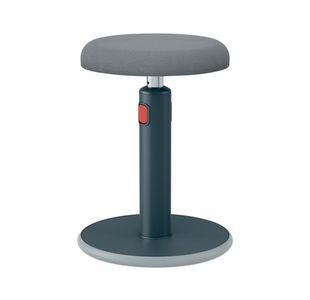 Leitz Ergo Cosy Active Sit/Stand Stool 370x370x690mm Velvet Grey 65180089