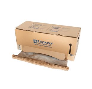 Honeycomb Paper + Dispenser with Metal Bench Hook 160m Unexpanded Roll LPHEXBOX