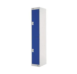Two Compartment Locker 300x450x1800mm Blue Door MC00043