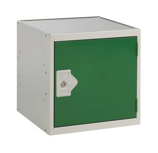 One Compartment Cube Locker 300x300x300mm Green Door MC00088