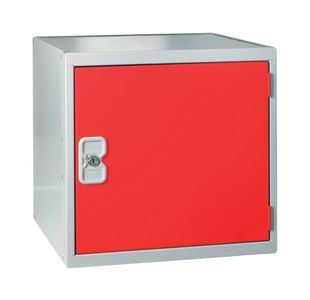 One Compartment Cube Locker 450x450x450mmm Red Door MC00101